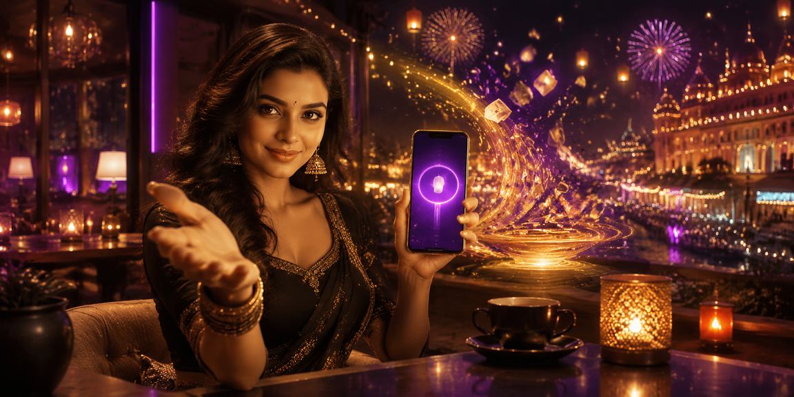Vibrant Indian night market symbolizing lively and trustworthy online betting atmosphere